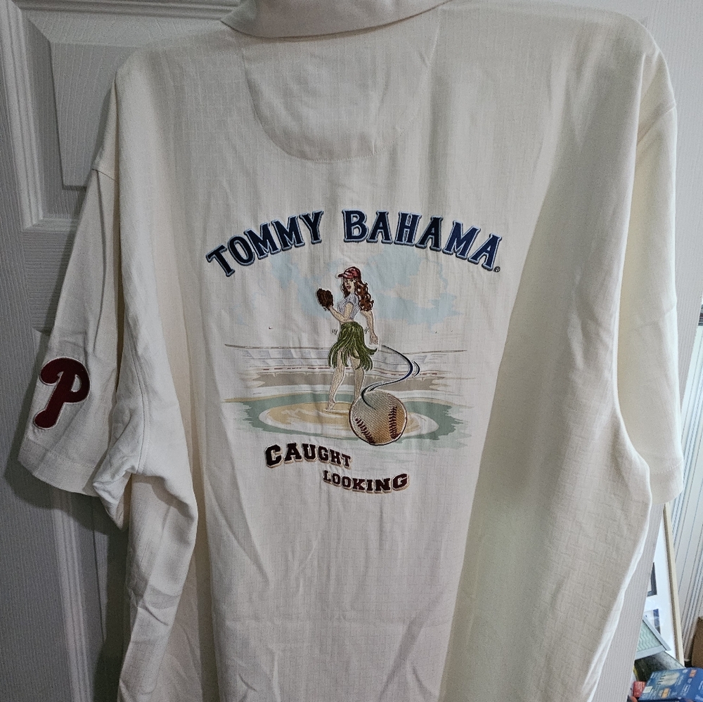 Tommy Bahama MLB Phillies Silk Shirt